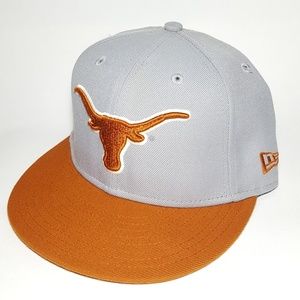 Texas University Longhorns Fitted Hat 7 1/8  EUC